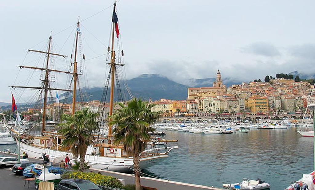 Apartment Les Sablettes Panoramic Sea View Menton Exterior foto